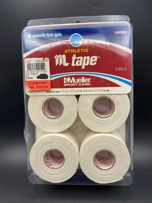 Mueller Athletic Tape 6 Pack Sport Care 1.5”x12.5 Yd 430105S - Image 1 of 4