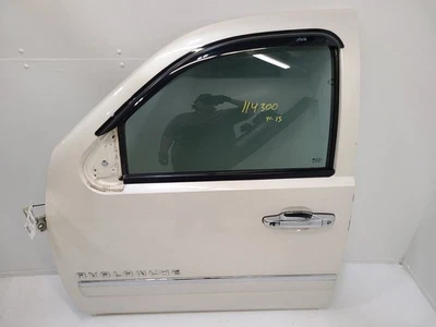 2011 2012 2013 2014 GMC SIERRA 2500 PICKUP Driver Front Door WHITE - Image 1 of 4