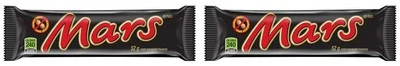 MARTE, barra de caramelo de chocolate sin cacahuete, barra de tamaño completo, 52 g (paquete de 2) Foto 1 de 4