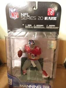 ELI MANNING HOF COLLECTIBLE FIGURINE BY MCFARLANE NY GIANTS CHASE RED JERSEY - Picture 1 of 2