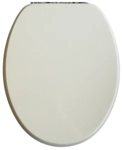 Studio / Tulip replacement luxury resin seat in Whisper Cream with CP hinges