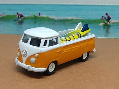 62 VW ТИП II ПИКАП ПЛЯЖ СЕРФИНГА УДОЧКА КОЛЛЕКЦИОННАЯ ЛИТАЯ 1/64 ОГРАНИЧЕННЫЙ ВЫПУСК - Изображение 1 из 4