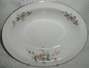 Hall China Oval Serving Vegetable Bowl Springtime - Picture 1 of 3