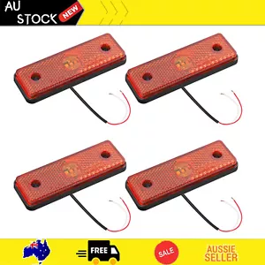 4X LED Clearance Light Side Marker Lights Indicators Trailer Truck Van Lamp 12V - Picture 1 of 12