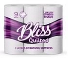 45 90 Bliss Essence Luxury Quilted 3Ply 3 ply Bathroom Toilet Tissue Rolls