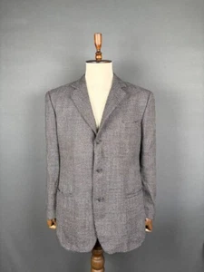 Blazer V2 By Versace Para Hombre Talla 54 Gris Viscosa Manga Larga Chaqueta Clásica - Imagen 1 de 8
