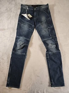 Jeans skinny G Star Raw Airblaze 3D uomo 31x34 blu pantaloni super elasticizzati cargo moto - Foto 1 di 9