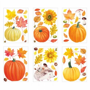 Fensterbilder Herbst selbstklebend - Statisch Haftende PVC Aufkleber - Bild 1 von 3