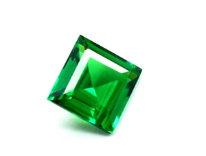 Transparent Stone Green Emerald Certified Loose gemstone 8-10 Ct Natural Green - Picture 1 of 8