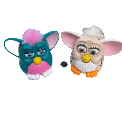 Juego de 2 juguetes vintage McDonald's Furby Happy Meal 1998 Foto 1 de 4