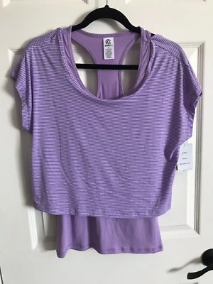 Top de lavanda C9 Champion corte en capas atletismo espalda deportiva dúo seco talla grande Foto 1 de 2