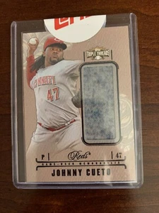Johnny Cueto 2014 Triple Threads JUMBO GAME JERSEY 27/36 Topps sealed - Picture 1 of 3