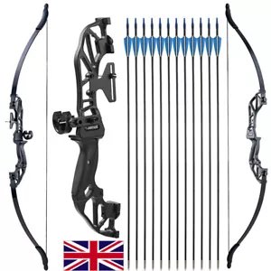 Takedown Recurve Bow Arrows Kit Archery Hunting Bow Beginner Shooting Practice - Picture 1 of 24