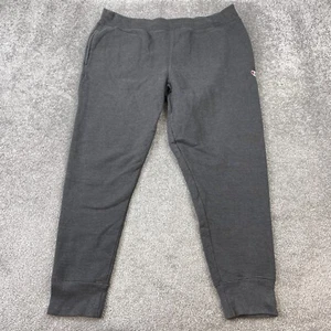 Champion Pull-On Knit Reverse Weave Jogger Pants Men Size 2XL Gray Cotton Blend - Picture 1 of 10