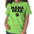 Mama Bear Cool Mom Life Best Mothers Day Womens Graphic Crewneck T Shirt Tee