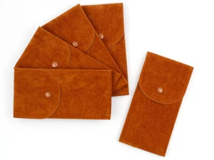 Promo 4+1 Clutch Monoposto Brown Fabric Flocked Service Watch Box Travel - Picture 1 of 5