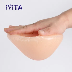 IVITA EE Cup Self-Adhesive Boobs Silicone Breast Forms Fake Boobs Enhancer - Picture 1 of 11