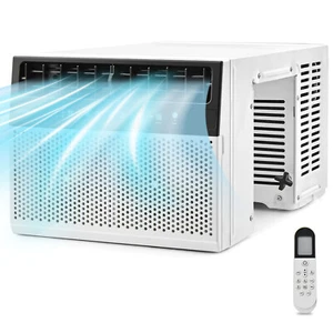 12000 BTU Window Air Conditioner with Cool Dry Fan Auto Sleep Energy Saver White - Picture 1 of 6
