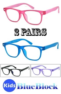 2 pares de gafas combo de bloqueo de luz azul para niños lectura anti fatiga ocular - Imagen 1 de 15