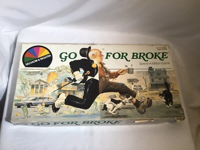 Go For Broke Board Game Spend A Million Game Selchow & Righter 1985 - Image 1 of 4