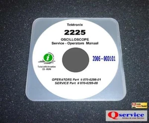 CD manuales de servicio y operación de osciloscopio Tektronix TEK 2225 con diagramas A3 - Imagen 1 de 1