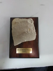 Beaumont Wall 2003 Wooden Rock Plaque - Picture 1 of 5