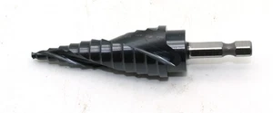 TEMO Black AITiN Coated M35 Cobalt Smooth Step Drill, 3/16 - 7/8 Inch - Picture 1 of 3