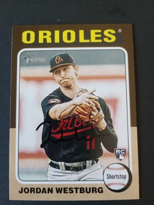 JORDAN WESTBURG BALTIMORE ORIOLES 2024 TOPPS HERITAGE #229 - Image 1 of 4