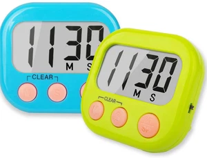 Timer Aula Per Insegnanti Bambini Grande Magnetico Digitale Timer Confezione da 2 - Foto 1 di 16