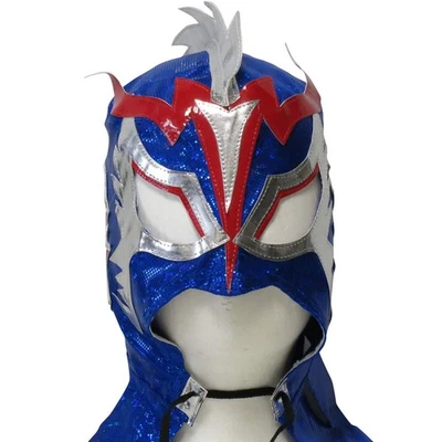 Máscara réplica Ultimo Dragon azul Lucha Libre Pro máscara de lucha libre Foto 1 de 4