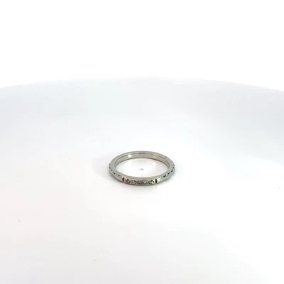 Diamond Wedding Band Apx 1/20 C.T.W. 18K White Gold 2.56g Sz:5.5 (RO1060809) - Image 1 of 4