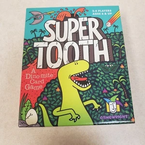 Super Tooth - Un gioco di carte Dino-mite di Gamewright *Nuovo, Completo* - Foto 1 di 3