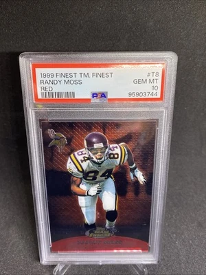 1999 Topps Finest - Team Finest Randy Moss #T8 Red /500 - Image 1 of 4