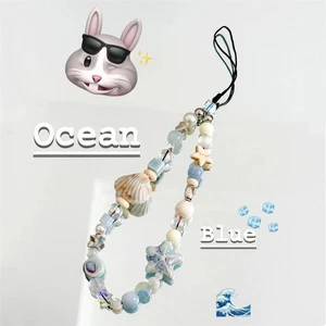 Star Pearl Beaded Phone Chain Hanging Cord Digital Camera Charm Lanyard - Photo 1 sur 8