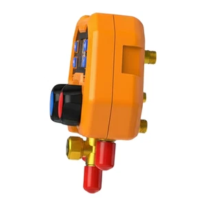 Air Conditioner Repair Tool Digital Fluoride Gauge Dual Pressure Valve - Picture 1 of 6