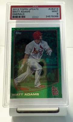 Actualización Topps 2013 - Matt Adams - Emerald #US213 PSA 9 Foto 1 de 2
