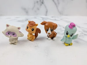4 Stück My Little Pony Animal Friends Haustiere Waschbär, Aqua Vogel, Eichhörnchen & Hund - Bild 1 von 13
