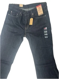 Levi's Men's 527 Slim Bootcut 33x32 Tumble Rigid Blue NWT Brand New Dark Jeans - Picture 1 of 10