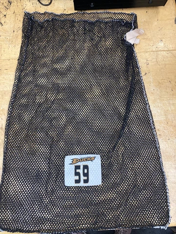 #59 Nick Sorensen NHL PRO STOCK GAME USED LAUNDRY BAG ANAHEIM DUCKS black Cover