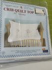 Jack Dempsy Embroidery Crib Quilt Top Snuggly Teddy #452