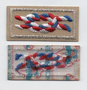 NESA Eagle Scout Award Knot, "Since 1910" over Whitish Fine Gauze Backing, Mint! - Picture 1 of 1