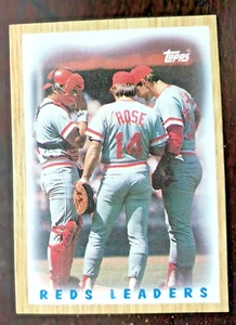 Cincinnati Reds 1986 Topps #281 1987 líderes de equipo envío gratuito - Imagen 1 de 1