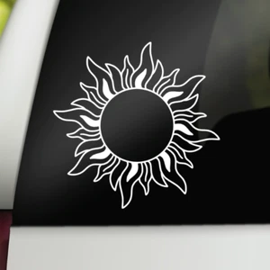 Sun Decal, Sun Celestial Vinyl Decal, Tribal Sun Car Decal Window Sticker - Picture 1 of 2