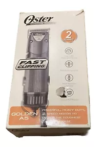 Oster Professional 78005-140 Golden A5 2 Velocità Tagliabordi Resistente Funzionante - Foto 1 di 11