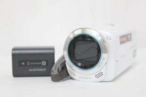 Sony HDR-CX270V Crystl White Camcorder w/Battery (Language Japanese only) Fedex - Picture 1 of 8