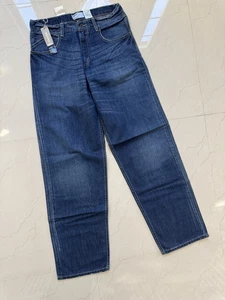 Vtg Levis Silver Tab Jeans Blue Mens Size 32x34 Baggy - Picture 1 of 8