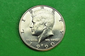 1990-D Choice BU Mint State Kennedy US Half Dollar Münze - Bild 1 von 2