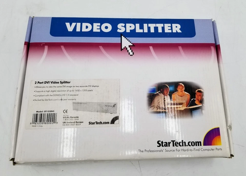 Startech 2 Port DVI Video splitter w/Audio ST122DVI - Image 1 of 4