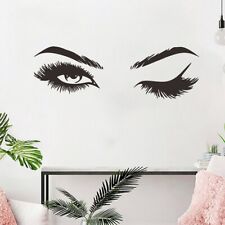 Stunning Eye Art Wall Sticker Lash Girl Eyelash Decor for Beauty Salons