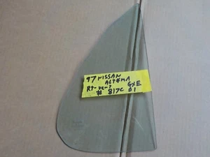 1997 nissan altima gxe right passenger side door vent glass window 817c b1 - Picture 1 of 4